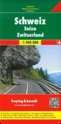 Szwajcaria mapa drogowa (skala - okładka książki