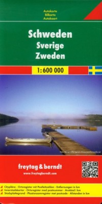 Szwecja mapa drogowa (skala 1: - okładka książki