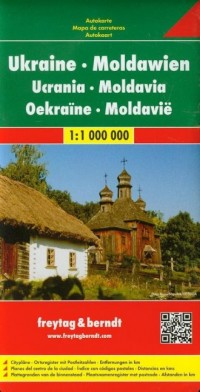 Ukraina, Mołdawia mapa drogowa - okładka książki