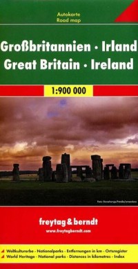 Wielka Brytania, Irlandia mapa - okładka książki
