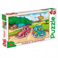 Wyścig (puzzle - 90 elem.) - zdjęcie zabawki, gry