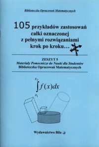 105 przykładów zastosowań całki - okładka książki