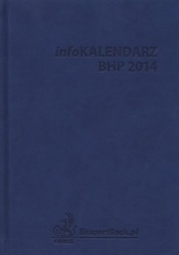 InfoKalendarz BHP 2014 - okładka książki