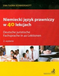 Niemiecki język prawniczy w 40 - okładka podręcznika