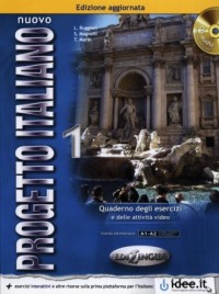 Nuovo Progetto Italiano 1. Ćwiczenia - okładka podręcznika