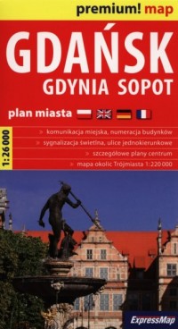 Gdańsk, Gdynia, Sopot plan miasta - okładka książki