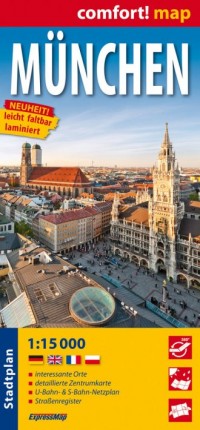 München laminowany plan miasta - okładka książki
