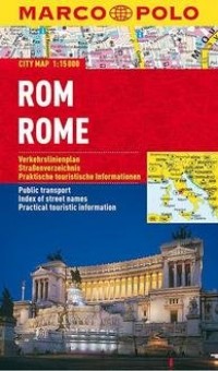 Rzym. Foliowany plan miasta (skala - okładka książki