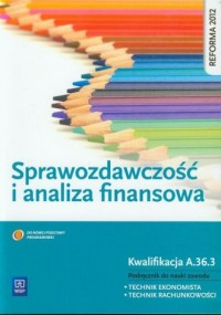 Sprawozdawczość i analiza finansowa. - okładka podręcznika