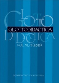 Glottodidactica vol. XL (2013) - okładka książki