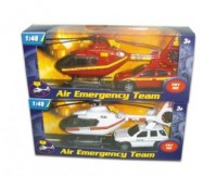 Helikopter i samochód Straży Pożarnej - zdjęcie zabawki, gry