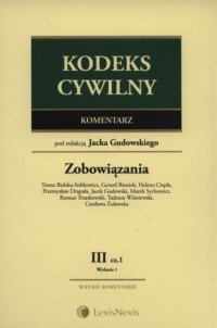 Kodeks cywilny. Komentarz. Zobowiązania. - okładka książki