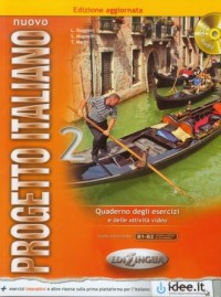 Nuovo Progetto Italiano 2. Ćwiczenia. - okładka podręcznika