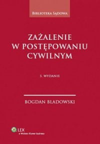 Zażalenie w postępowaniu cywilnym. - okładka książki