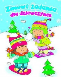 Zimowe zadania dla dziewczynek - okładka książki