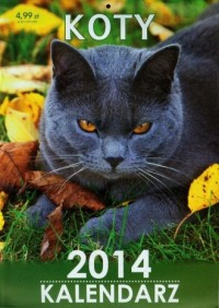 Kalendarz 2014. Koty - okładka książki