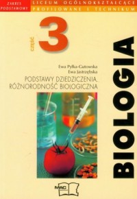 Biologia cz. 3. Szkoła ponadgimnazjalna. - okładka podręcznika
