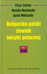 Bułgarsko-polski słownik leksyki - okładka książki