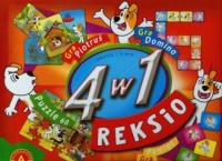 Reksio. 4 w 1 (puzzle + 3 gry) - zdjęcie zabawki, gry