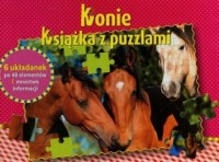 Konie. Książka z puzzlami - okładka książki
