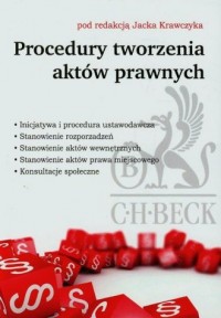 Procedury tworzenia aktów prawnych - okładka książki