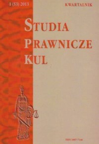 Studia prawnicze KUL, 1(53)/2013 - okładka książki