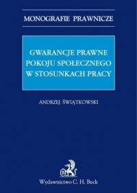 Gwarancje prawne pokoju społecznego - okładka książki