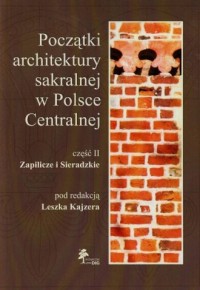 Początki architektury sakralnej - okładka książki