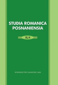 Studia Romanica Posnaniensia XL/4 - okładka książki