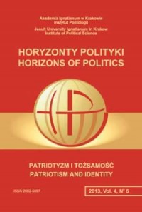 Horyzonty polityki 4(6)2013 - okładka książki