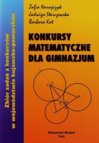 Konkursy matematyczne dla Gimnazjum - okładka podręcznika