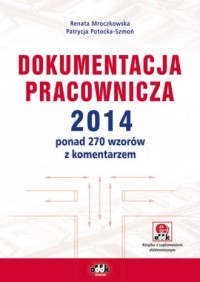 Dokumentacja pracownicza 2014, - okładka książki