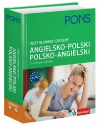 Duży słownik angielsko-polski, - okładka podręcznika