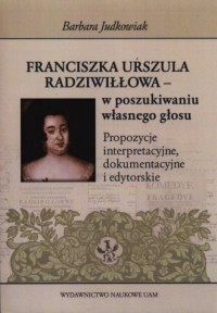 Franciszka Urszula Radziwiłłowa - okładka książki