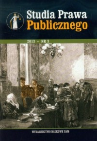 Studia Prawa Publicznego 3/2013 - okładka książki
