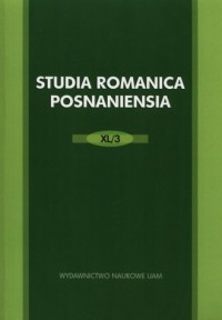Studia Romanica Posnaniensia XL/3 - okładka książki
