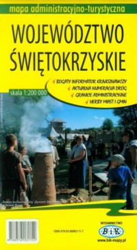 Województwo Świętokrzyskie mapa - okładka książki