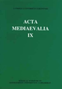 Acta Mediaevalia. Tom IX - okładka książki