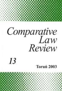 Comparative Law Review. Tom 13 - okładka książki