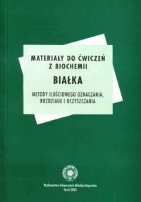 Materiały do ćwiczeń z biochemii. - okładka książki