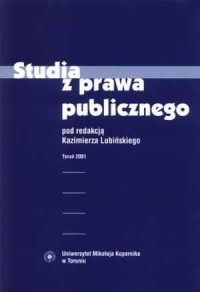Studia z prawa publicznego - okładka książki