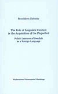 The Role of Linguistic Context - okładka książki