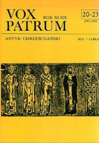 Vox Patrum. Tom 20-23/1991-1992 - okładka książki