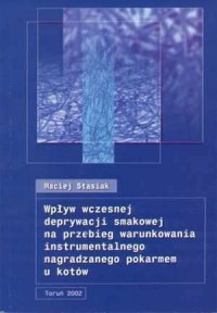 Wpływ wczesnej deprywacji smakowej - okładka książki