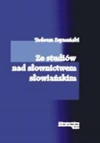 Ze studiów nad słownictwem słowiańskim - okładka książki