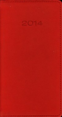 Kalendarz 2014. Czerwony kieszonkowy - okładka książki