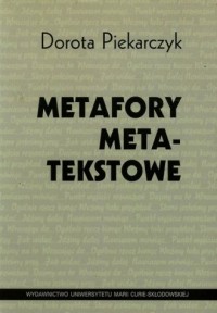 Metafory metatekstowe - okładka książki