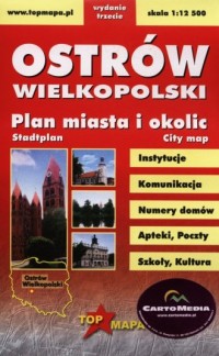 Ostrów Wielkopolski. Plan miasta - okładka książki