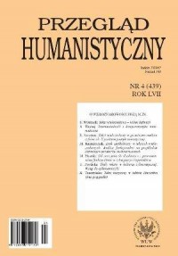 Przegląd humanistyczny 4/2013 - okładka książki