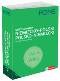 Słownik duży niemiecko-polski, - okładka podręcznika